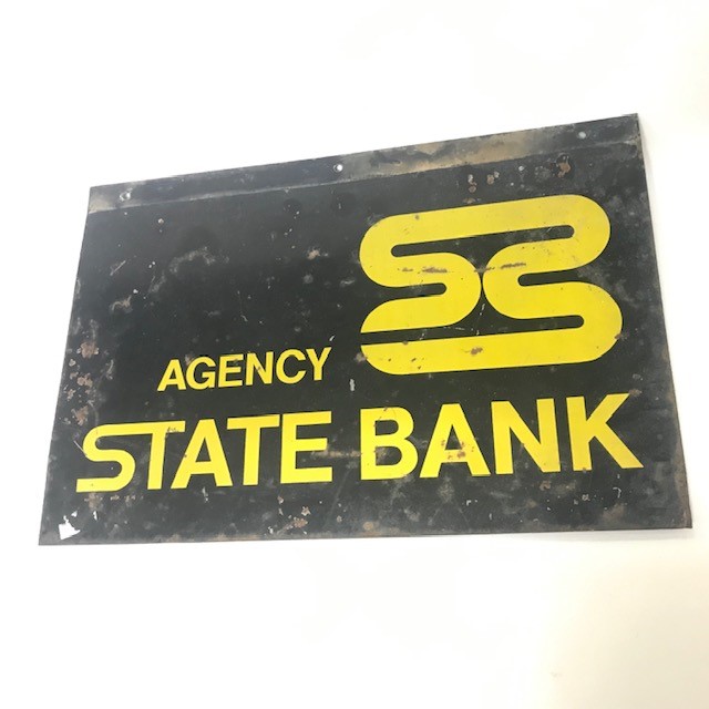 SIGN - Agency State Bank 48 x 30cm
